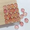 Suministro Directo de Fábrica de Pulsera Hecha a Mano con Agujero Pasante en Forma de Flor Ovalada, Accesorios DIY, Cuentas de Vidrio para Ensartar, Materiales para Joyería de Funda de Teléfono
