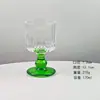 Copas de Vino Vintage con Rayas Verticales, Copas de Pie Alto para Jugos y Bebidas, Copas de Champaña, Copas de Vino con un Ambiente Único