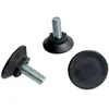 Tornillo de ajuste M8 para pies de muebles, tornillo de cabeza de goma M10, pie ajustable, base cónica, tornillo de apriete manual