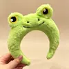 Pinza para el pelo linda y sofisticada para lavarse la cara, estilo nuevo de moda 2026, diadema de maquillaje, diadema de felpa de dibujos animados para otoño/invierno para un look de corona alta