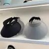 Sombrero de Sol de Moda Nuevo de Verano, Sombrero de Copa Vacía, Sombrero de Sol Anti-UV, Sombrero de Protección Solar para Mujer de Ala Ancha para Exteriores que Hace que la Cara Parezca Más Pequeña