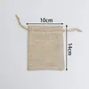 Bolsa de Regalo de Lino para Té Simple Bolsa de Polvo con Cordón Multi-Tamaño Retro Decoración Navideña Medicina China Venta al por Mayor