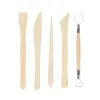 Cuchillo para Esculpir Arcilla Niños Bricolaje Arcilla Suave Modelado Arcilla de Alfarería Escultura Cinco Piezas Juego de Herramientas para Arcilla Suave
