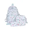 Mochila Estudantil Nova Estilo Moda Conjunto de Três Peças para Meninas Estampa Fofa Versátil Tendência Mochila de Alto Valor