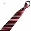 Venta al por mayor del fabricante Corbatas Rojas con Cremallera para Hombres y Mujeres, Vestimenta Formal de Negocios para Novio, Boda Estilo Coreano Corbata Rayada Perezosa Sin Corbata