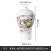 Jarrón de Cerámica Estilo Chino Jingdezhen Adornos Sala de Estar Arreglo Floral Antiguo Retro Adornos de Nuevo Estilo Chino Decoraciones para Sala de Estar