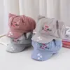 Chapéu Boina Xadrez com Orelhas de Gato Bordadas Fofo para Mulheres, Chapéu Octogonal Fresco Versátil para Primavera e Verão Que Faz o Rosto Parecer Menor, Moderno