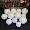 Pedra Bruta de Mármore Branco de Cristal Natural Mais Vendida Transfronteiriça Esferas Redondas de Cristal Cortadas e Polidas para Decoração de Casa Artesanato