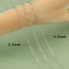 Corrente Estendida Galvanizada em Ouro Verdadeiro 18K Corrente em Espiral Acessórios para Colar DIY Corrente Torcida Ajustável Pacote de 3 m