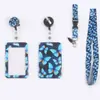 Conjunto de porta-cartões com cordão para celular de borboleta monarca, cartão de ônibus, crachá da empresa, cordão de trabalho, crachá de identificação, pingente de cartão de campus