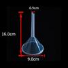 Embudo de plástico transparente para uso doméstico, calibre grande y pequeño, mini embudo dividido, para cocina, laboratorio, fugas de aceite y vino.