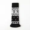Q092 Calentadores de piernas de punto Fair Isle para niñas de otoño e invierno, estilo retro, protectores de pantorrilla cálidos para niños, calcetines hasta la mitad de la pantorrilla