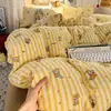 Funda de edredón de gasa de doble capa con tacto suave de nube de leche Clase A 2026, sábana, sábana bajera, juego de ropa de cama de cuatro piezas