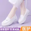 Zapatos de Enfermera para Mujer en Primavera y Verano, Suela Suave, Transpirables, No Cansan, Antideslizantes, Piel Genuina, Zapatos Específicos para Enfermeras de Hospital, Zapatos Blancos de Trabajo