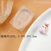 Molde de Silicona para Uñas Popular de Celebridad de Internet Altamente Transparente, Conejito Lindo Estéreo 3D, Herramienta para Joyería de Decoración de Uñas DIY