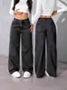 Colección Primavera 2026 Jeans para Mujer Amazon Estilo Dulce y Picante Cintura Alta Pantalones Rectos Sueltos Casual Tallas Grandes Pantalones Largos