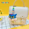 Pingente Autêntico de Pelúcia Shin-Chan Fofo Gota Pequena Chaveiro para Mochila Escolar Boneca Pingente de Boneca Branca Fofa Pequena