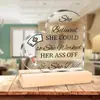 Decoração de Mesa Dia dos Namorados Amor com Base de Madeira Acrílico Transparente Dia dos Pais Ornamentos