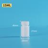 Garrafas Plásticas Brancas Personalizadas para Embalagem de Líquidos à Prova de Luz, Frascos Pequenos para Pós e Sólidos, 15 Ml, 100 Ml, Boca Larga
