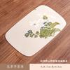 Tapete de Té Floral Impermeable Estilo Chino Doble Cara Gasa Nube Rectangular Tapete de Té Seco Toalla de Té Bandera de Té Tapete Aislante de Calor para Mesa de Té