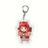 Llavero acrílico periférico con dibujos animados Zhenzhong Chunping cram en stock, adornos transparentes de doble cara de fresa creativos