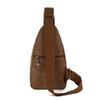 Bolsa de pecho de lona para camping al aire libre, conveniente, color sólido, costura de coche, resistente al desgaste, gran capacidad, bandolera de pecho, generación mayorista