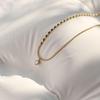Colar Yunyao Simples e Elegante com Diamante Único em Aço Titânio para Mulheres, Design de Nicho com Toque de Luxo, Estilo Celebridade da Internet, Corrente de Clavícula da Moda