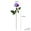 Parede de Flores Artificiais de Rosa de Haste Única Transfronteiriça Suprimentos para Decoração de Casamento Flores Artificiais Decoração de Casa Fundo Flores Artificiais
