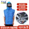 Casco de seguridad para chorro de arena Rongzhituo máscara para chorro de arena pintura en aerosol de oxígeno ropa protectora sombrero chal para chorro de arena reducción de ruido y prevención de polvo