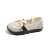 Zapatos para Niña 2026 Primavera y Otoño Nuevo Estilo Zapatos Casuales para Niñas, Tenis Versátiles Infantiles de Suela Suave con Moño, Zapatos Elegantes