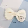 Café con Leche Otoñal Orejas de Conejo Malla Cisne Lazo Decorativo DIY Ropa Infantil Accesorios para Pantimedias Accesorios de Yiwu