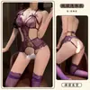 Lingerie Linda e Sexy, Puro Desejo, Body de Renda Sexy com Abertura no Entrepernas, Seios Pequenos, Quente, Apaixonado e Tentador, Não Precisa Tirar o Pijama