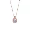 Collar Coreano de Acero de Titanio con Diamante Flash para Mujer, Diseño Simple de Celebridad de Internet, Nicho Elegante para Mujer, Cadena de Clavícula Moderna, ins Lujo Ligero, Regalo
