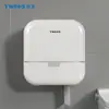 Suporte de Papel Higiênico Grande para Banheiro Montado na Parede Sem Furos Caixa Grande para Papel Higiênico Suporte de Rollo de Papel Higiênico Comercial para Banheiro Público