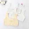 Ropa interior de algodón puro para niñas, estilo fino, adecuada para la etapa de desarrollo, sujetador de algodón puro para niñas de primaria, sujetador deportivo con diseño anti-abulto, chaleco pequeño acolchado