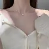 Collar con Borla de Estrella de Plata de Ley S925 Estilo Coreano y Japonés, Cadena Elegante para Clavícula de Mujer, Cadena para Suéter de Diseño de Nicho de Lujo Ligero, Estilo Ins