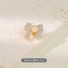 Broche Laço Diamante Feminino Fofo Estilo Japonês Corsage de Fita Anti-luz Pin Personalizado Acessórios de Roupa Fixos