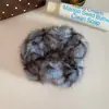 Diadema de Peluche Elástica Alta Otoño e Invierno Diadema de Peluche para Mujer Diadema con Estampado de Leopardo de Gama Alta Banda de Goma Grande