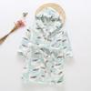 Albornoz infantil otoño e invierno Nuevo pijama infantil de franela para niños y niñas niños polar coral doble cara ropa de hogar polar