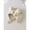 Gorro de invierno para niños, cálido y grueso, gorro de pico lindo, gorro de punto a prueba de viento y protector de orejas para niños y niñas
