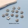 Plata antigua plata Xizang aleación de industria pesada toroide hecho a mano accesorios con cuentas material capullo de flor diy pulsera soporte de cuentas espaciador
