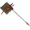 Hoz de Alchino Sirviente, Modelo de Arma Luna Roja, Periféricos de Juego, Adornos de Arma de Metal