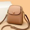 Bolso para Teléfono Móvil para Mujer, Bandolera Modelo Nuevo 2024, Bolso Pequeño, a la Moda, Sencillo, Casual, Versátil, Textura de Cuero Lichi Suave, Bolso de Hombro, Bolso de Mano
