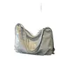 Bolsa Feminina Clássica de Ombro Transversal com Zíper Costura Dupla Alça Múltipla Moderna Nova Bolsa Feminina Repelente à Água