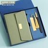 Caixa de Presente Conjunto de Caderno de Negócios A5 com 70% de Desconto, Caderno de Lembrança, Caneta, Pen Drive USB, Material de Papelaria com Espiral