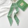 Pañuelo Largo Pequeño de Seda Pañuelo Francés Cinturón para el Cabello para Mujer Doble Cara Elegante Corbata Cinturón de Bolso Cinta Pañuelo Pequeño Regalo de Acompañamiento