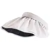 Sombrero de Protección Solar de Verano para Mujer, Protección Solar, Anti-UV, Parte Superior Abierta, Sombrero de Carcasa de Plástico Negro, Ala Ancha, Aro para Cabello Plegable, Sombrero para Exteriores