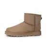 Piel de Oveja y Lana Integrados Estilo Otoño e Invierno Botas de Nieve Sangpo Caña Alta Punta Redonda Cálidas Suela Gruesa Botas Largas Casuales Botas de Lana
