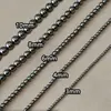 Zhenduo Cáñamo Gris Collar de Perlas Apiladas Accesorios para Mujer Lujo Accesible Diseño de Nicho Cadena para Clavícula Collar de Perlas Joyería