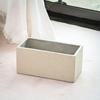 Maceta de cemento rectangular para flores, jardinera para exteriores, patio, interior, maceta de barro de magnesio, maceta grande de tira larga para flores, para trabajadores
